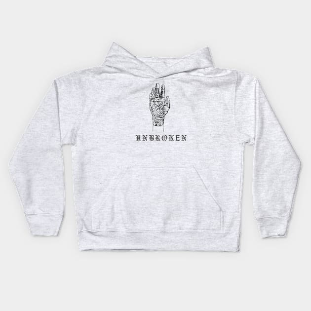 Karim Benzema Unbroken kickboxing  gym design Kids Hoodie by Tanguarts